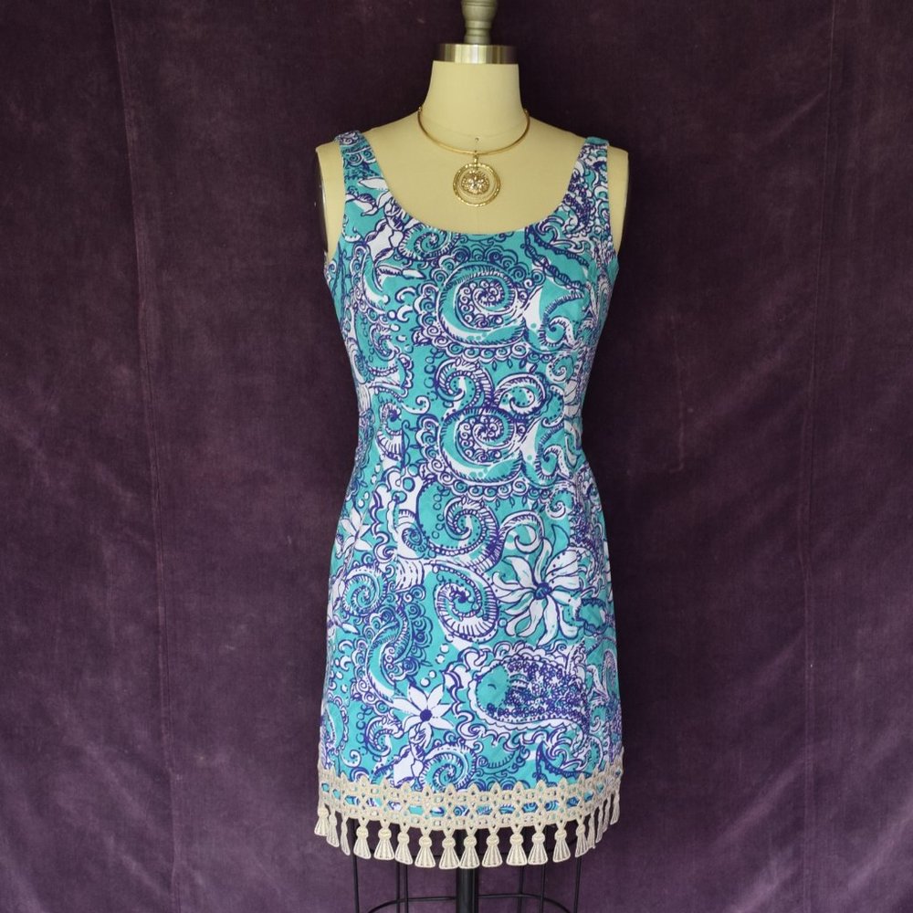 Lilly Pulitzer Eaton Dress Seafoam Green Mantauk - Picture 7 of 10